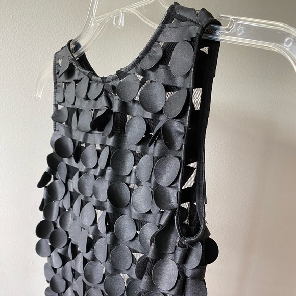 LF Stores Black Faux Leather Mini Dress Sz 6 - Picture 4 of 5